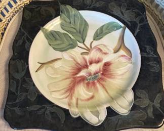 Certified International Magnolia Decorative Plate by Carmen Brubaker