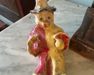 Handmade Ceramic Folk Art Bear Figurine