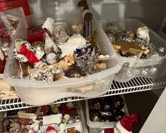 Assorted Christmas Decorations Collection including Department and Lemax Villages fifth image