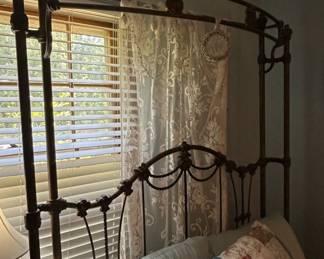 Victorian Style Wrought Iron Canopy Bed Frame second image