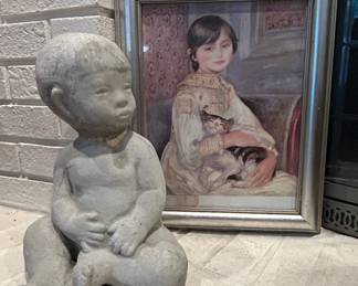 Vintage Austin Productions Sculpture of a Child