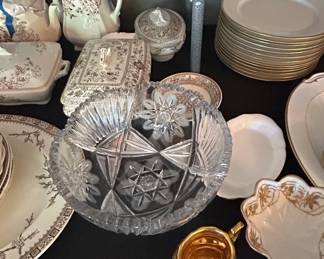 American Brilliant Period Cut Glass Bowl