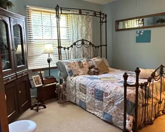 Victorian Style Wrought Iron Canopy Bed