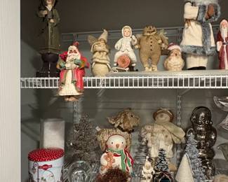 Assorted Christmas Decorations Collection including Department and Lemax Villages second image