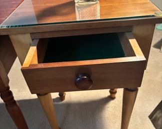 Glass Top Night Stand