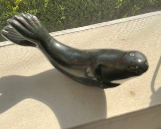 Inuit Carved Stone Seal Figurine