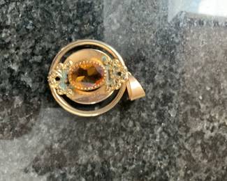Victorian Citrine Pendant/Brooch