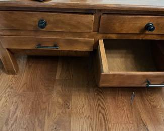 Wooden Side Table with Drawer