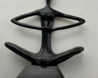 Bodrul Khalique for IKEA Black Metal Ballerina Sculpture