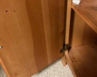 Knotty Pine Two-Door Cabinet