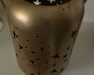 Gold Star Cutout Lantern