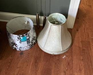 Set of Two Decorative Lamp Shades: Drum and Bell
