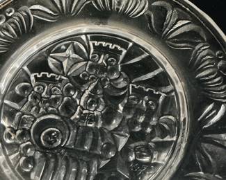 Orrefors Jultallrik 1973 Christmas Plate