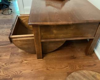 Wooden Side Table with Drawer