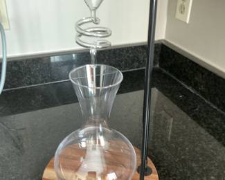 Coffee Drip Tower Brewer with Wooden Base