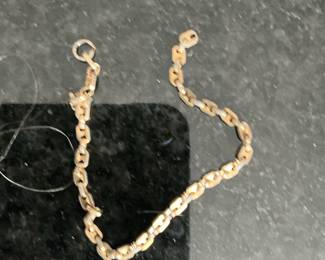 14k Yellow Gold Mariner Link Chain Bracelet