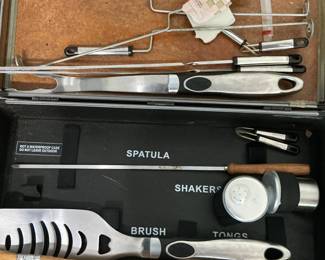 20-Piece Stainless Steel BBQ Grill Tool Set with Aluminum Case
