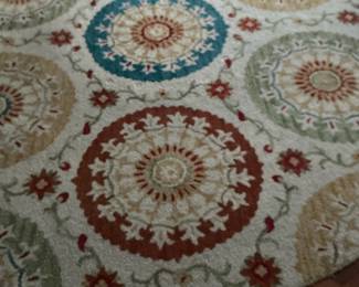 Round Medallion Pattern Area Rug