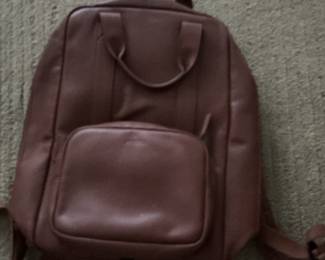 Brown Leather Backpack