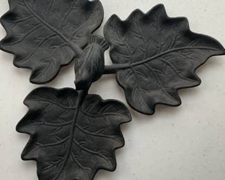 Cast Iron Oak Leaf Dish or Tray