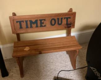 Wooden "Time Out" Bench for Children