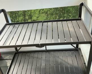 Two-Tier Metal Utility Shelf