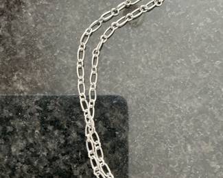 Sterling Silver Hoop Earrings and Pendant Necklace Set