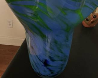 Murano Style Art Glass Vase