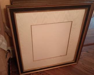 large frames with mats and glass