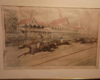 currier and ives equestrian print