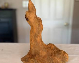 Natural Wood Burl Sculpture