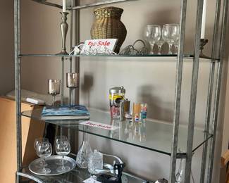 Bakers Rack - wine glasses