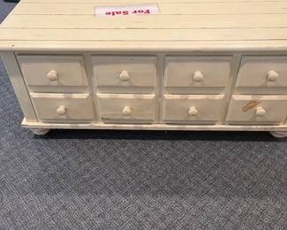 Apothecary coffee/storage table