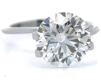 3.44 Carat Lab-Grown Diamond - IGI Certified; Round Brilliant Cut
