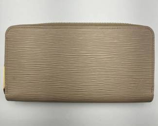 Louis Vuitton Zippy Wallet in Epi Leather (Beige/Taupe) w/ Gold Hardware