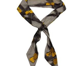 Hermès Twilly Silk Scarf in “Brides de Gala” Belt Motif