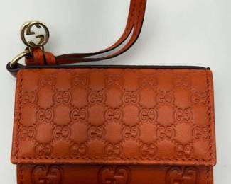 Gucci Microguccissima Leather 6-Key Holder Wallet in Orange