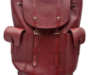 Louis Vuitton Red Epi Leather Montsouris Backpack