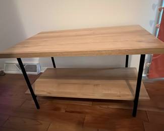 Industrial Style Two-Tier Console Table
