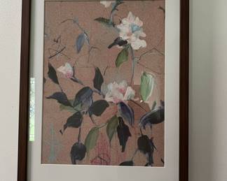Chinoiserie Style Floral Painting
