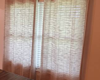 Textured Semi-Sheer Curtain Panels
