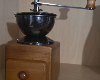 Vintage Wooden Coffee Grinder