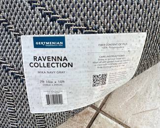 Gertmenian Ravenna Collection Mika Navy Gray Rug