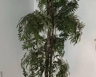 Artificial Ming Aralia Tree in Woven Planter