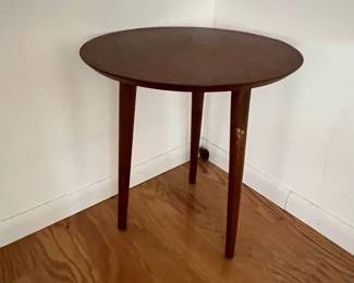 Mid-Century Modern Style Tripod Side Table - 2 Available