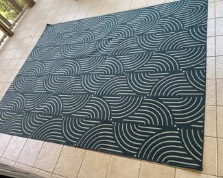 Gertmenian Ravenna Collection Mika Navy Gray Rug