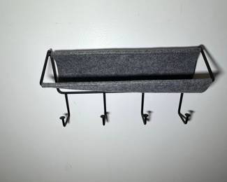 Project 62 Metal and Felt Wall Organizer with Hooks