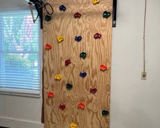 DIY Climbing Wall with Pull-Up Bar