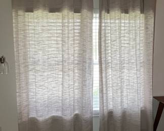 Lush Decor Farmhouse Textured Grommet Top Curtain Panels