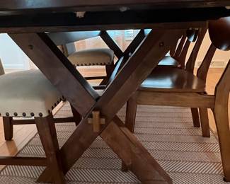 Farmhouse Style X-Trestle Dining Table